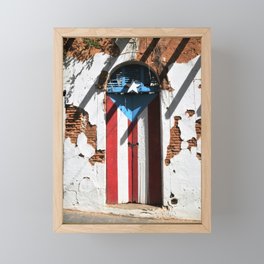 Puerto Rico Flag  ,pride Framed Mini Art Print