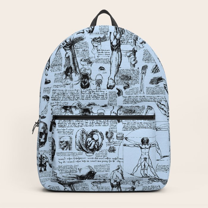 light blue backpacks