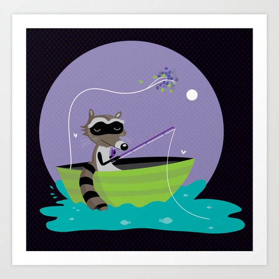 Raccoon Art Print