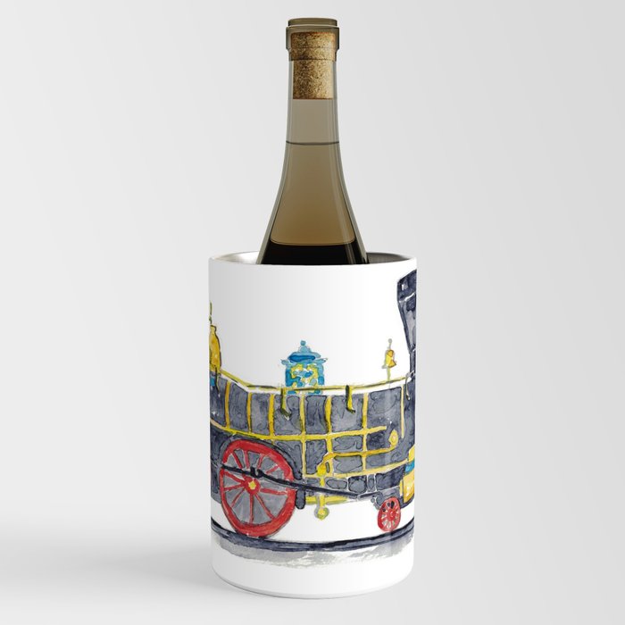 Train locomotive print Kids  Wine Chiller