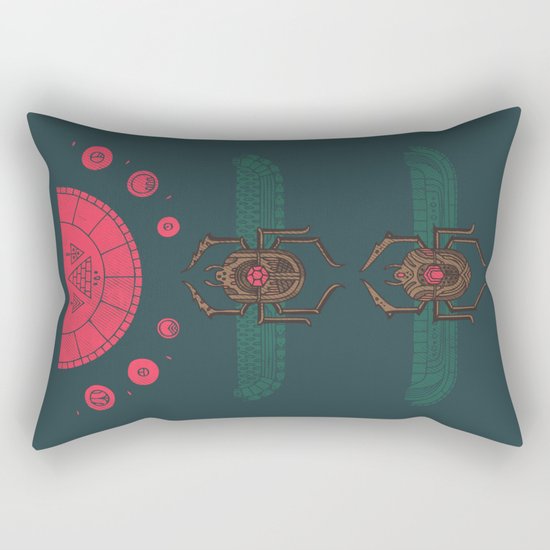 Scarabs Rectangular Pillow