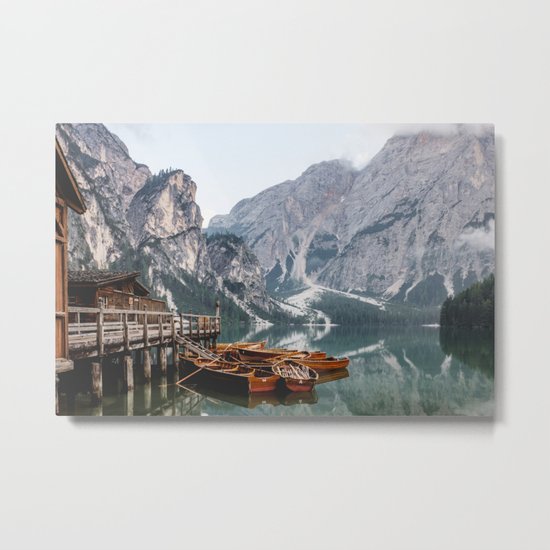 Day at the Mountain Lake Metal Print