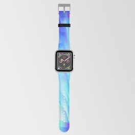 Abstract Waves of Color: Teal, Purple Apple Watch Band
