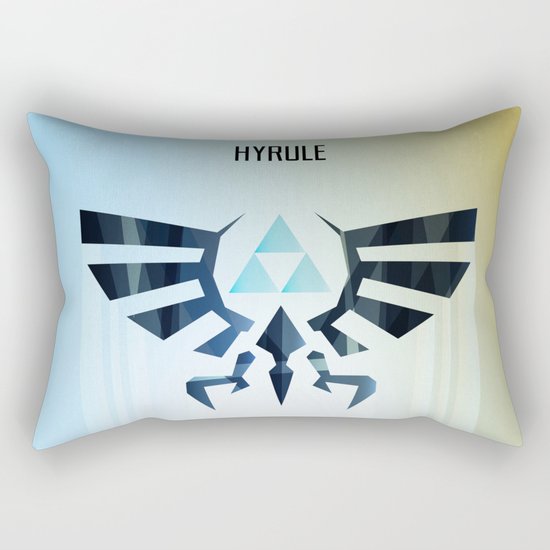 The Legend of Zelda - Hyrule Rising Poster Rectangular Pillow