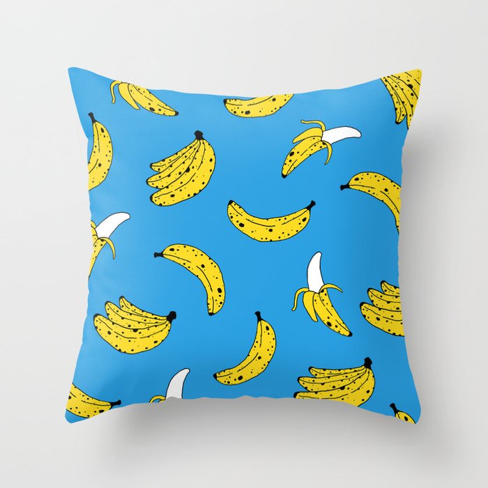 banana blue memory foam pillow