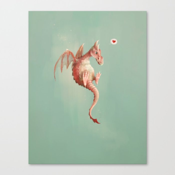 Fruit Dragons: Strawberry Canvas Print