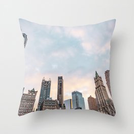 Sunset in New York City | Travel Photography | NYC Throw Pillow