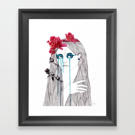 Painted Eyes Framed Art Print