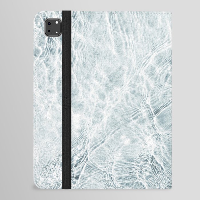 Clear Blue Ocean Waves iPad Folio Case