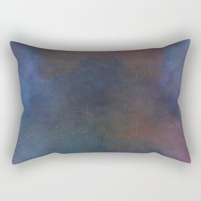 Blue purple grunge background Rectangular Pillow