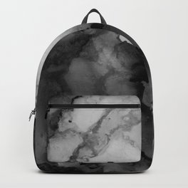 Undertow- Gray Black Abstract Painting Backpack | Alcoholink, Watercolor, Minimal, Black, Water, Gray, Digital, Grey, Fluidart, Free 