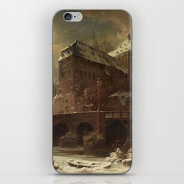 View of Marburg with the Old University - Eduard Stiegel  iPhone Skin