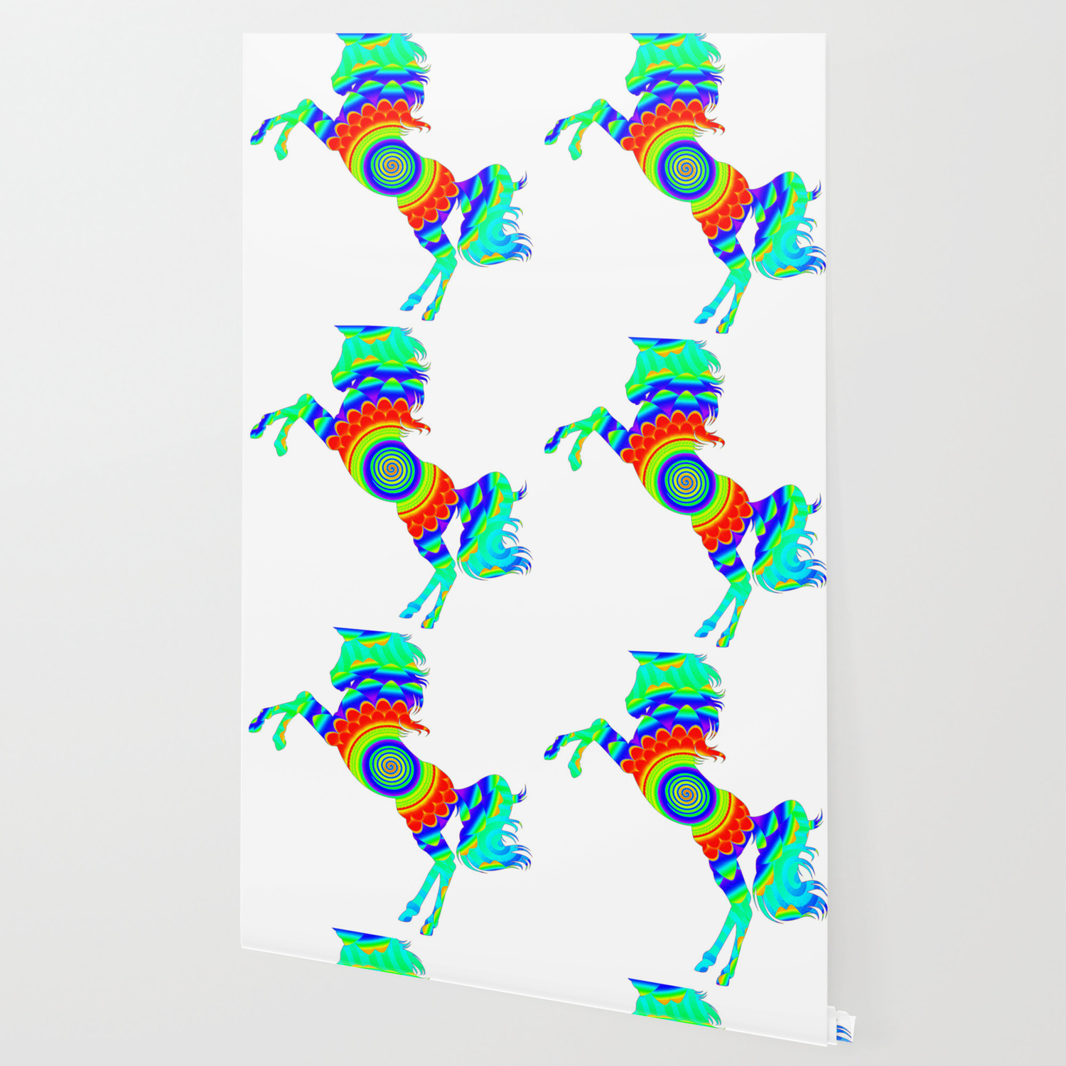 Rainbow Spiral Star Unicorn Design Poop Emoji Wallpaper By