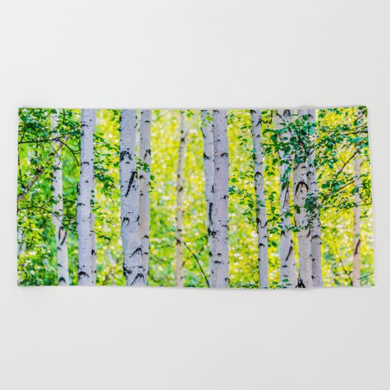 Birch Grove Beach Towel