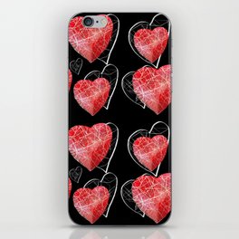 Love hearts  bold and modern iPhone Skin