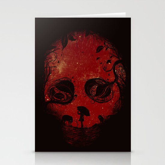 Red Encounter Stationery Cards