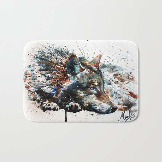 Wolf Bath Mat
