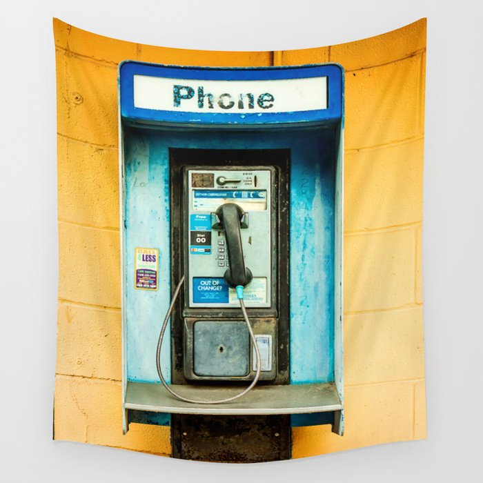 Pay Phone Wall Tapestry