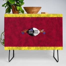 Swaziland Oil Painting Drawing Credenza