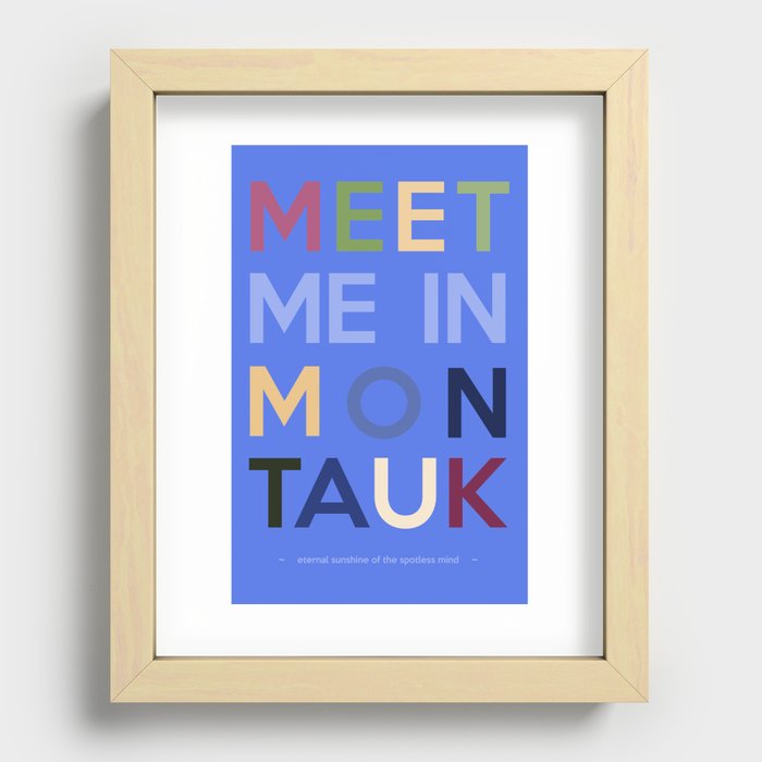 Meet Me In Montauk Recessed Framed Print