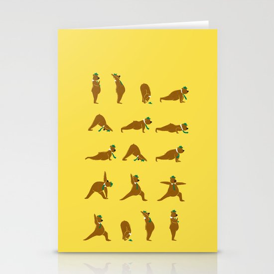 Yoga Bear - Classic Stationery Cards