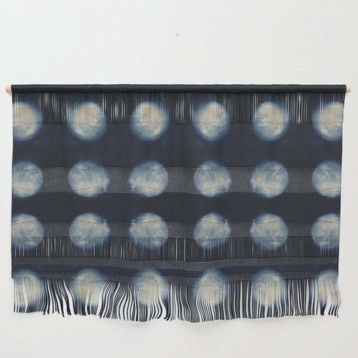 Shibori Moons Wall Hanging