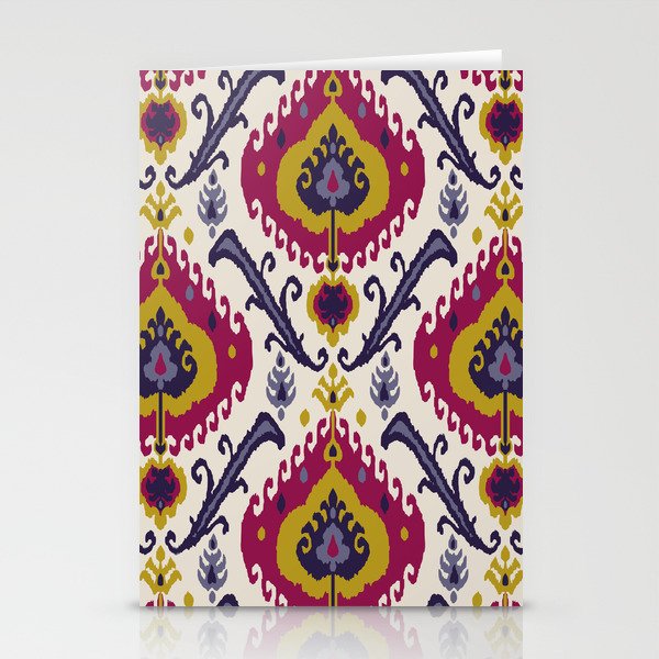 Ikat seamless pattern background Traditional pattern. Stationery Cards