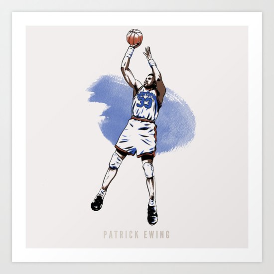Patrick Ewing Art Print