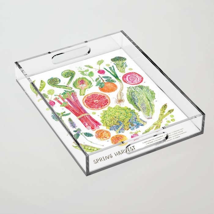 Spring Harvest Acrylic Tray