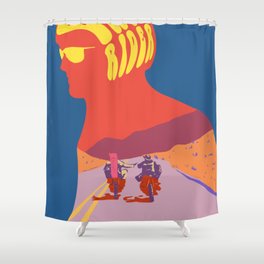 Easy Rider Poster Shower Curtain