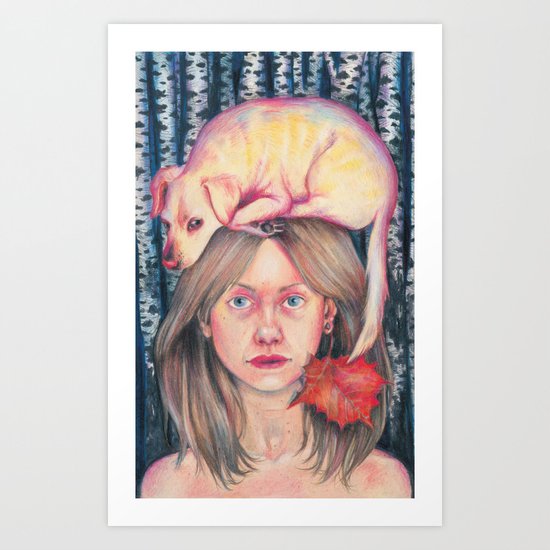 Self portrait Art Print