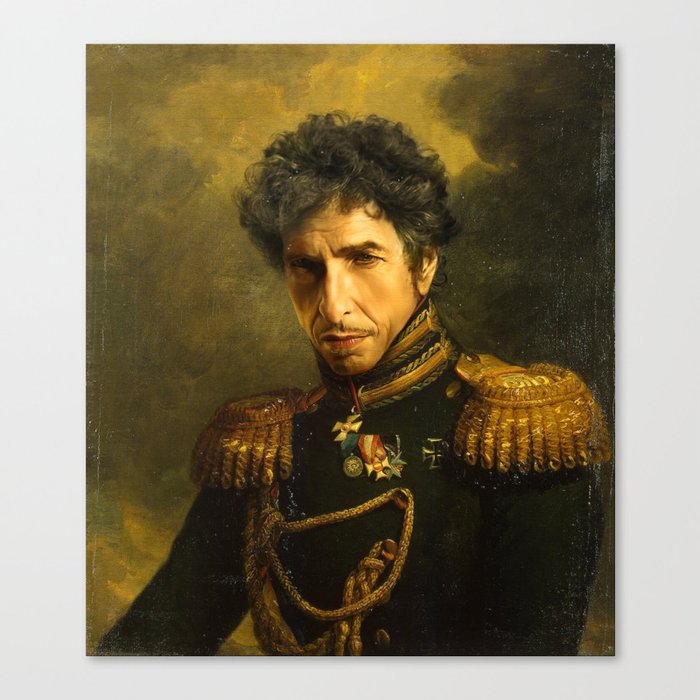 Bob Dylan - replaceface Canvas Print