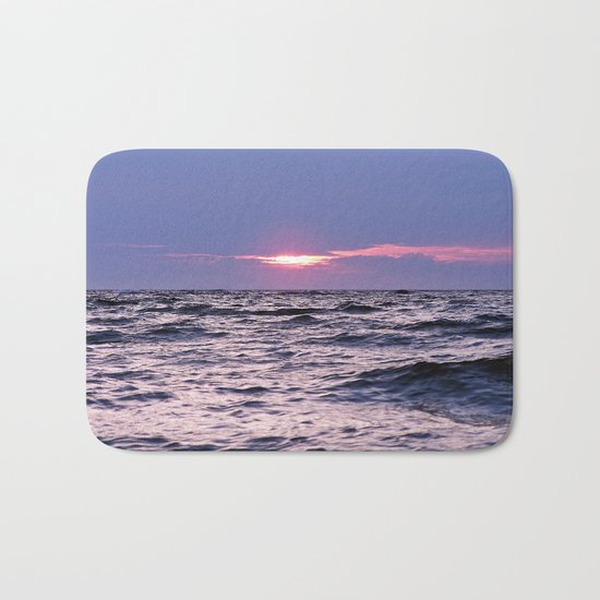 Water level Sunset Bath Mat