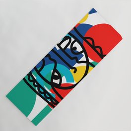 The Bauhaus Mondrian Graffiti Boy Art Yoga Mat