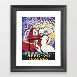 Vintage poster - Radiola Framed Art Print