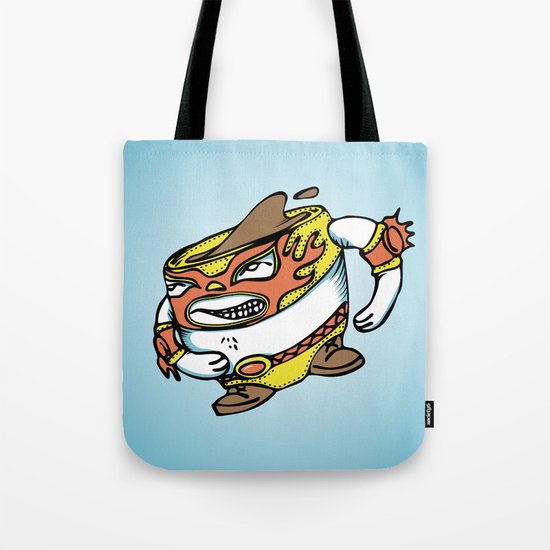 The flying luchador mug of coffee Tote Bag