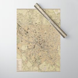 Vintage Map of Bucharest Romania (1911) Wrapping Paper | Historicbucharest, Bucharestcitymap, Romaniacapitalcity, Citiesofromania, Buchareststreetmap, Oldbucharestmap, Bucharestromania, Romaniacities, Bucharestmap, Romania 
