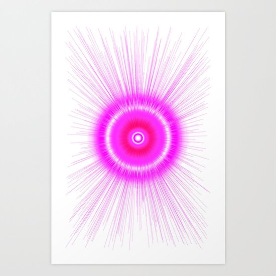 Pink explosion Art Print