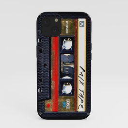 Retro classic vintage gold mix cassette tape iPhone Case