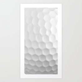 Golf Ball Dimples Art Print