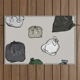 assorted pack of stuffed trash bag garbage / normal ver. Outdoor Rug