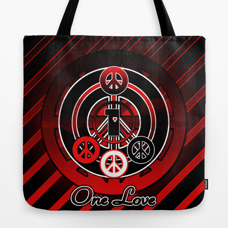 One Love Emo Tote Bag By Livingartstudios Society6 One Love Emo Tote Bag By Livingartstudios Society6