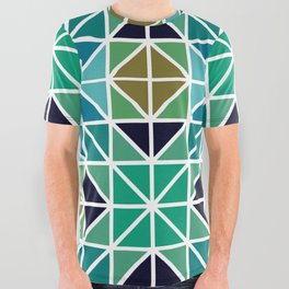 Mosaic Colorful Pattern Design All Over Graphic Tee
