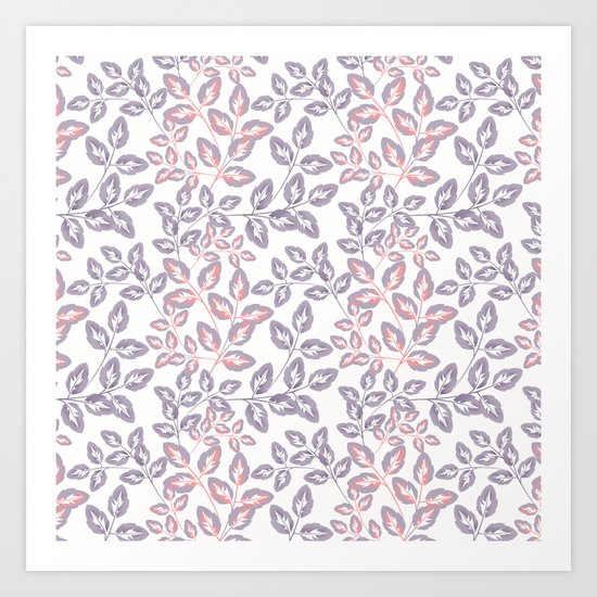 Delicate sprigs. Art Print