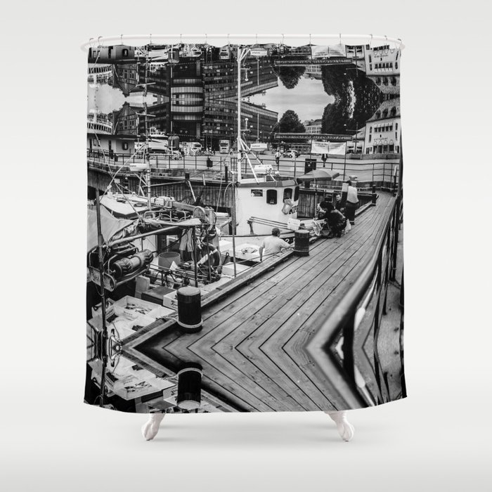 Oslo Wharf Shower Curtain