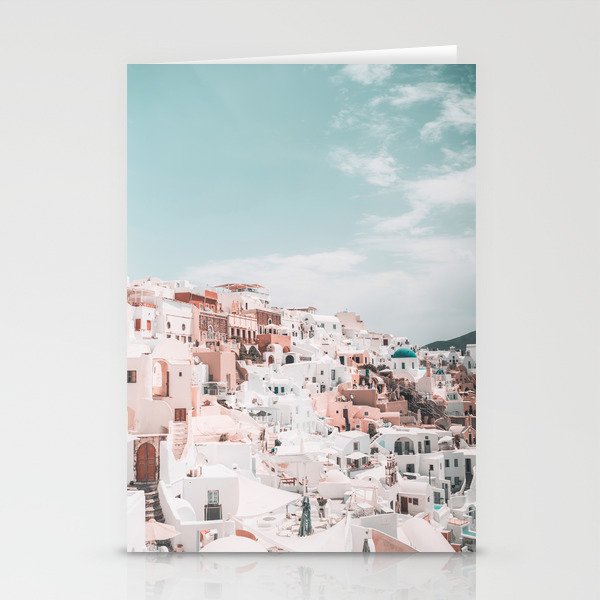 Santorini Village Stationery Cards