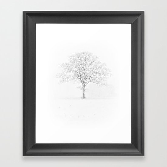 Tree in the Snow Framed Art Print