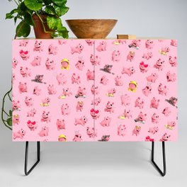 Rosa Pattern Credenza