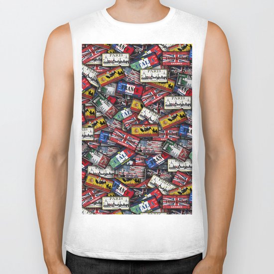 country plates Biker Tank