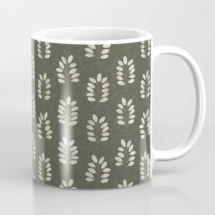 noble branches - olive green Coffee Mug
